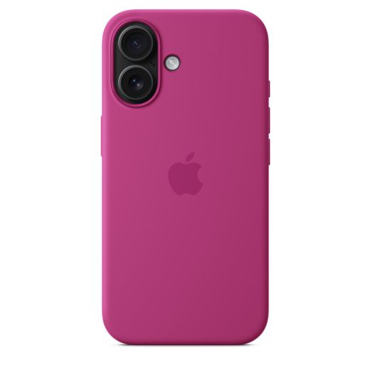 Оригінальний силіконовий чохол Apple Silicone Case with MagSafe Fuchsia для iPhone 16 (MYY53)