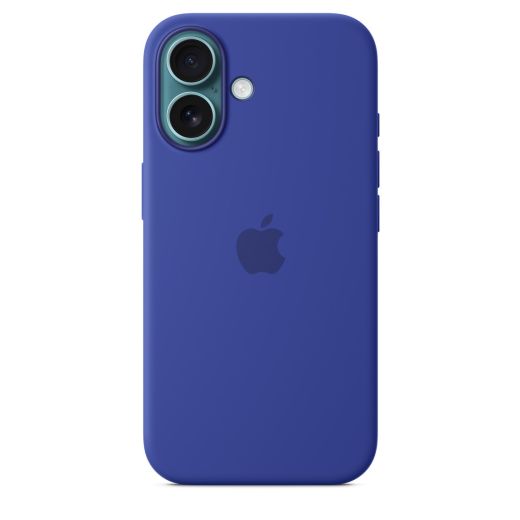 Оригинальный силиконовый чехол Apple Silicone Case with MagSafe Ultramarine для iPhone 16 (MYY63)