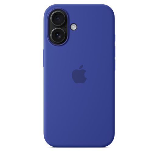 Оригинальный силиконовый чехол Apple Silicone Case with MagSafe Ultramarine для iPhone 16 (MYY63)