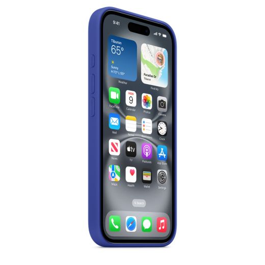 Оригинальный силиконовый чехол Apple Silicone Case with MagSafe Ultramarine для iPhone 16 (MYY63)