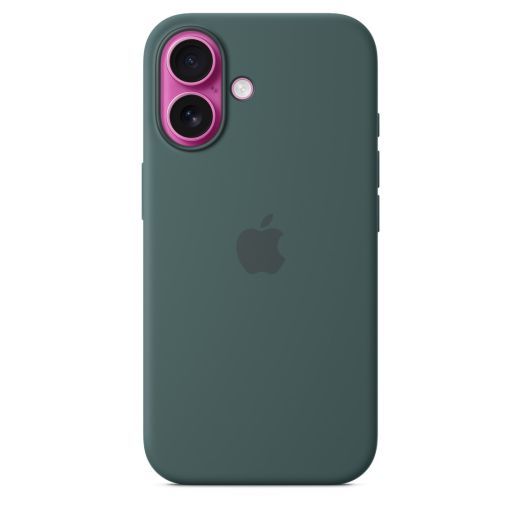 Оригінальний силіконовий чохол Apple Silicone Case with MagSafe Lake Greent для iPhone 16 (MYY83)