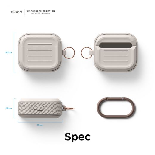 Силиконовый чехол Elago Armor Stone для AirPods 3 (AP3-ARMOR-ST)