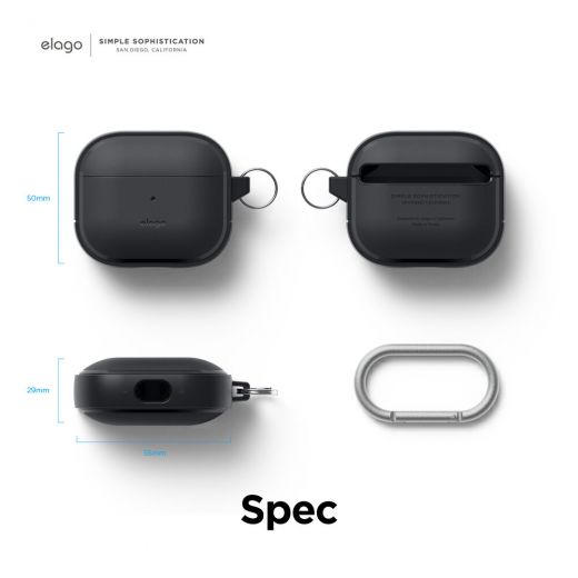 Чехол Elago EDC Black для AirPods 3