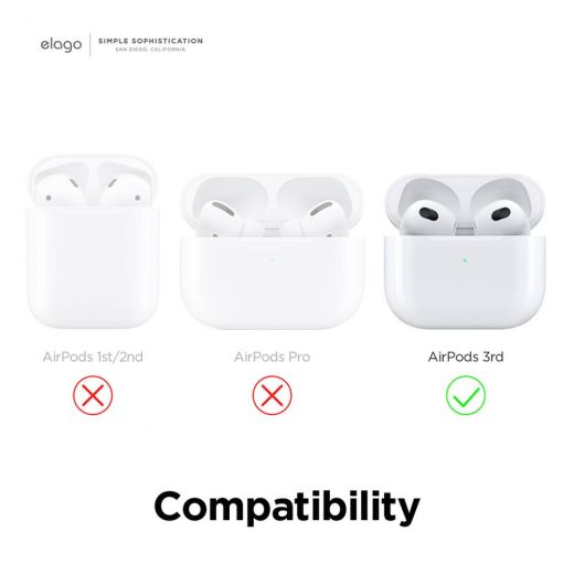 Силіконовий чохол Elago Liquid Hybrid Basic Stone для AirPods 3 (AP3RH-ST)