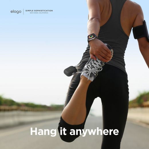 Силіконовий чохол Elago Liquid Hybrid Hang Black для AirPods 3 (AP3RH-HANG-BK)