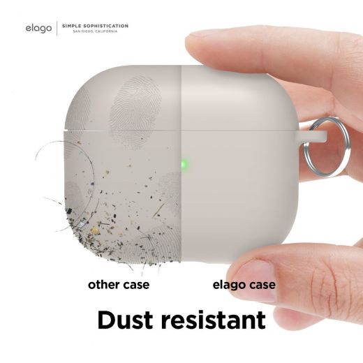 Силиконовый чехол Elago Liquid Hybrid Hang Stone для AirPods 3 (AP3RH-HANG-ST)