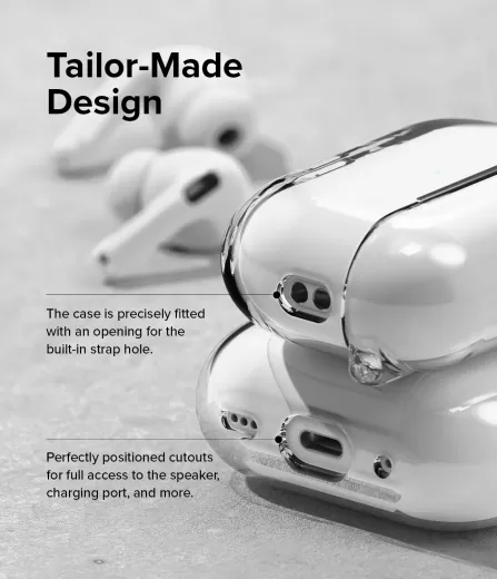 Чехол с карабином Ringke Hinge Clear для AirPods 2
