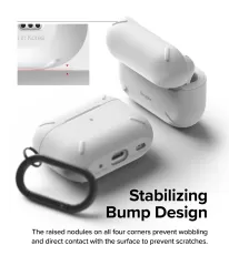 Чехол с карабином Ringke Layered White для AirPods Pro 2