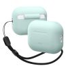 Чехол с ремешком Elago Silicone Basic Case with Nylon Lanyard Mint для AirPods Pro (2 поколение) (EAPP2SC-BA+ROSTR-MT)