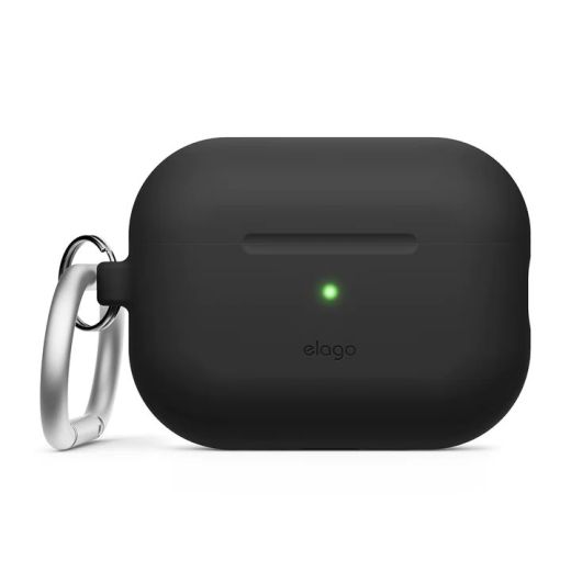 Силиконовый чехол Elago Silicone Hang Case Black для AirPods Pro 2 (EAPP2SC-ORHA-BK)