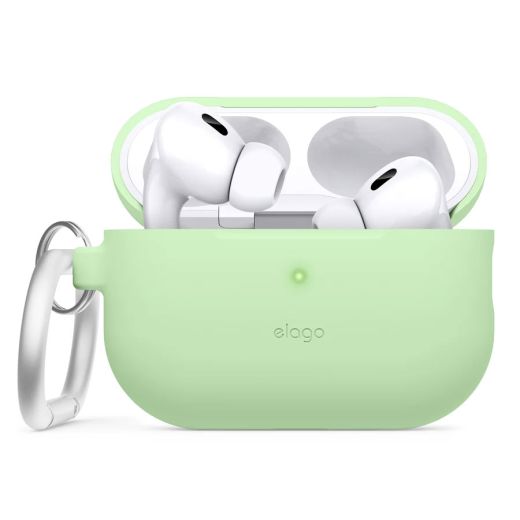 Силіконовий чохол Elago Silicone Hang Case Pastel Green для AirPods Pro 2 (APP2SC-HANG-PGR)