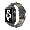 Прозрачный ремешок с чехлом CasePro Black для Apple Watch 42mm | 41mm | 40mm | 38mm 