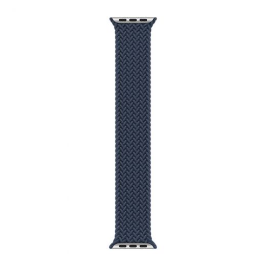 Оригинальный ремешок Apple Braided Solo Loop Abyss Blue Size 4 для Apple Watch 42mm | 41 mm | 40 mm | 38 mm (ML4X3)