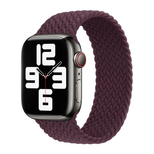 Оригінальний ремінець Apple Braided Solo Loop Dark Cherry Size 10 для Apple Watch 45 mm | 44 mm | 42 mm (ML643)