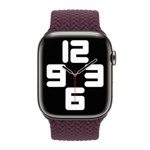 Оригинальный ремешок Apple Braided Solo Loop Dark Cherry Size 4 для Apple Watch 45mm | 44mm | 42mm (ML5X3)