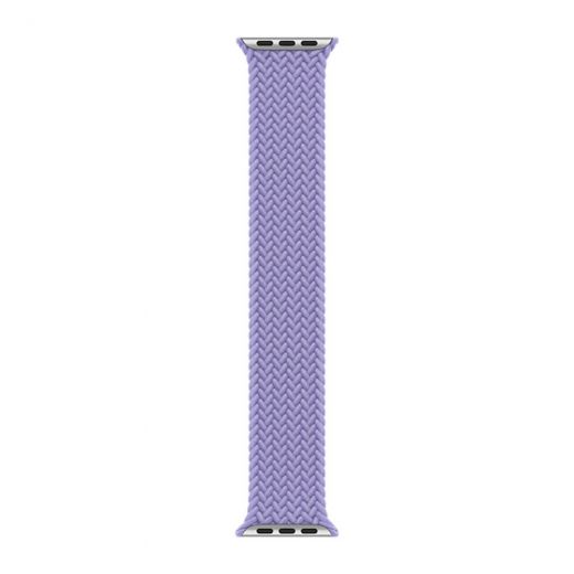 Оригінальний ремінець Apple Braided Solo Loop English Lavender Size 4 для Apple Watch 42mm | 41 mm | 40 mm | 38 mm (ML493)