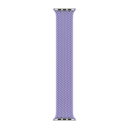 Оригинальный ремешок Apple Braided Solo Loop English Lavender Size 4 для Apple Watch 41 mm | 40 mm | 38 mm (ML4E3)