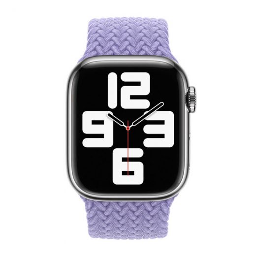 Оригинальный ремешок Apple Braided Solo Loop English Lavender Size 10 для Apple Watch 45 mm | 44 mm | 42 mm (ML6E3)