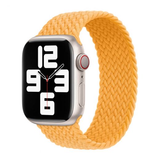 Оригинальный ремешок Apple Braided Solo Loop Maize Size 6 для Apple Watch 41 mm | 40 mm | 38 mm (ML3J3)