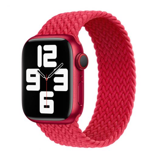 Оригінальний ремінець Apple Braided Solo Loop Red Size 7 для Apple Watch 42mm | 41 mm | 40 mm | 38 mm (ML563)