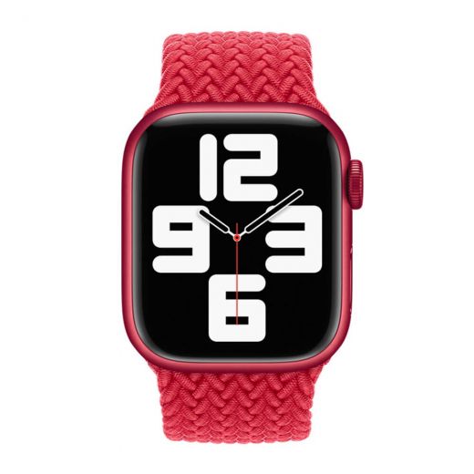 Оригинальный ремешок Apple Braided Solo Loop Red Size 6 для Apple Watch 41 mm | 40 mm | 38 mm (ML5F3)