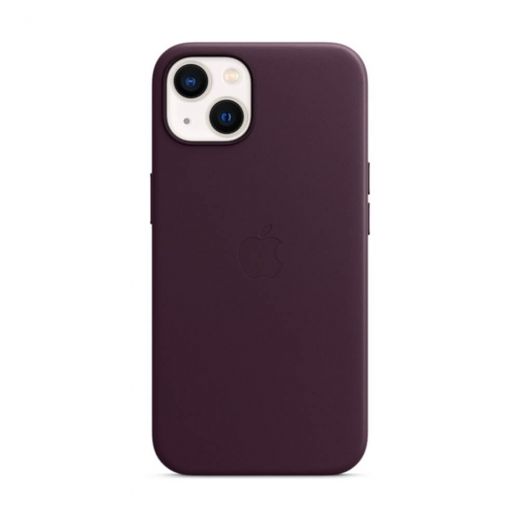 Чехол CasePro Leather Case with MagSafe Dark Cherry для iPhone 13 