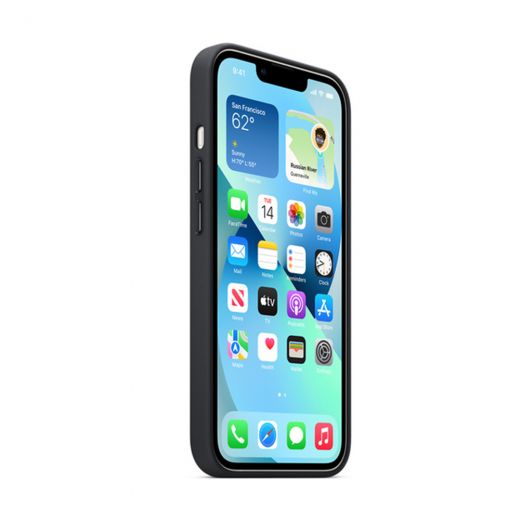 Оригінальний шкіряний чохол Apple Leather Case with MagSafe Midnight для iPhone 13 Mini (MM0M3)