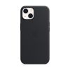 Оригинальный кожаный чехол Apple Leather Case with MagSafe Midnight (MM183) для iPhone 13 