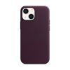 Оригинальный кожаный чехол Apple Leather Case with MagSafe Dark Cherry для iPhone 13 Mini (MM0G3)