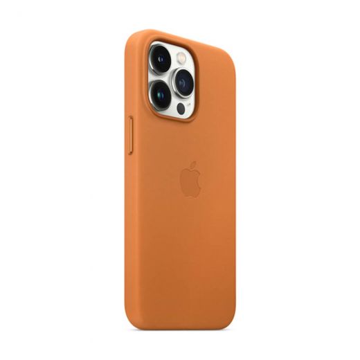 Чохол CasePro Leather Case with MagSafe Golden Brown для iPhone 13 Pro Max