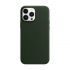 Оригінальний шкіряний чохол Apple Leather Case with MagSafe Sequoia Green для iPhone 13 Pro Max (MM1Q3)