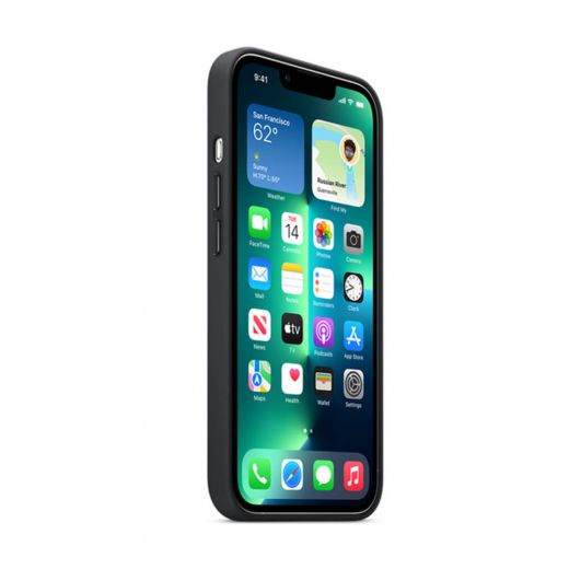 Оригінальний шкіряний чохол Apple Leather Case with MagSafe Midnight для iPhone 13 Pro Max (MM1R3)