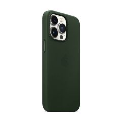 Чехол CasePro Leather Case with MagSafe Sequoia Green для iPhone 13 Pro