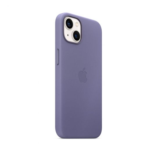 Оригинальный кожаный чехол Apple Leather Case with MagSafe Wisteria для iPhone 13 (MM163)