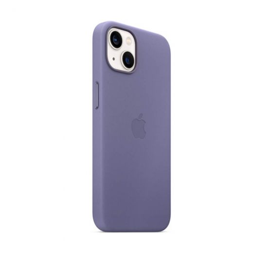 Оригинальный кожаный чехол Apple Leather Case with MagSafe Wisteria для iPhone 13 Mini (MM0H3)