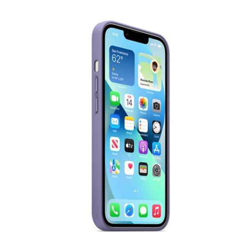 Оригінальний шкіряний чохол Apple Leather Case with MagSafe Wisteria для iPhone 13 Mini (MM0H3)