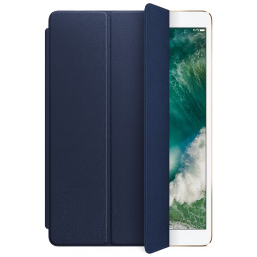 Чехол Apple Leather Smart Cover Midnight Blue для iPad Pro 10.5" (2017) (MPUA2)