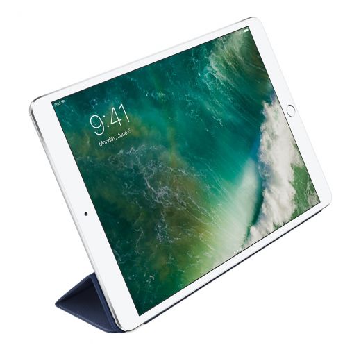 Чехол Apple Leather Smart Cover Midnight Blue для iPad Pro 10.5" (2017) (MPUA2)