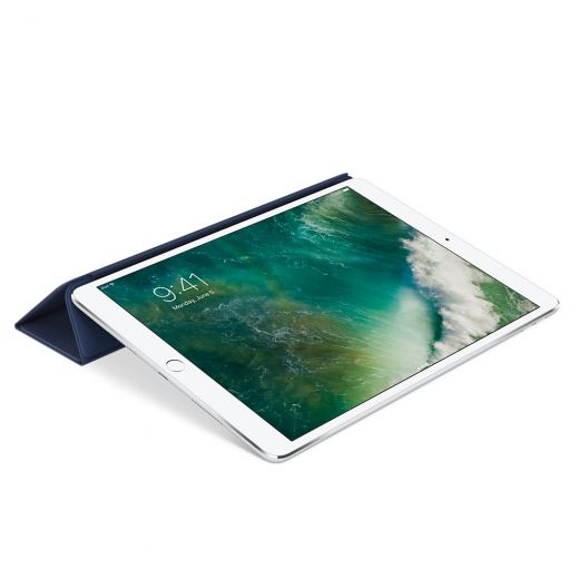 Чехол Apple Leather Smart Cover Midnight Blue для iPad Pro 10.5" (2017) (MPUA2)