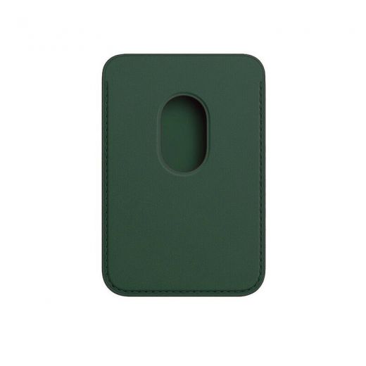 Чехол Apple Leather Wallet with MagSafe Forest Green (High copy) для iPhone