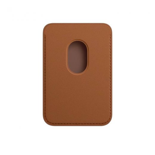 Чехол Apple Leather Wallet with MagSafe Saddle Brown (High copy) для iPhone