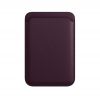 Кожаный чехол-кошелек с локатором Apple Leather Wallet with MagSafe Dark Cherry (MM0T3) для iPhone 12 | 13 | 14