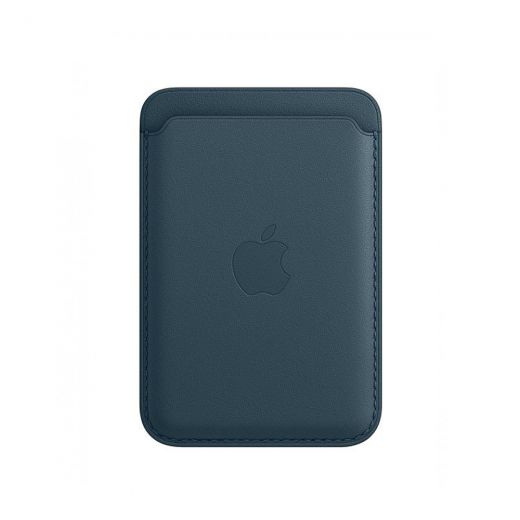 Оригинальный кожаный кошелек Apple MagSafe Baltic Blue (MHLQ3) для iPhone 12 | 13