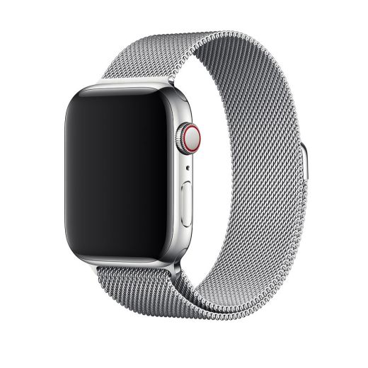 Оригинальный ремешок Apple Milanese Loop Silver для Apple Watch 49mm | 45mm | 44mm (MTJR3)