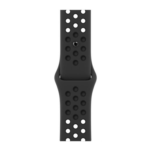 Оригінальний ремінець Apple Nike Sport Band Anthracite | Black для Apple Watch 42mm | 41 mm| 40 mm| 38 mm (ML833)