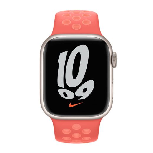 Оригинальный ремешок Apple Nike Sport Band Magic Ember | Crimson Bliss для Apple Watch 41 mm| 40 mm| 38 mm (ML853)