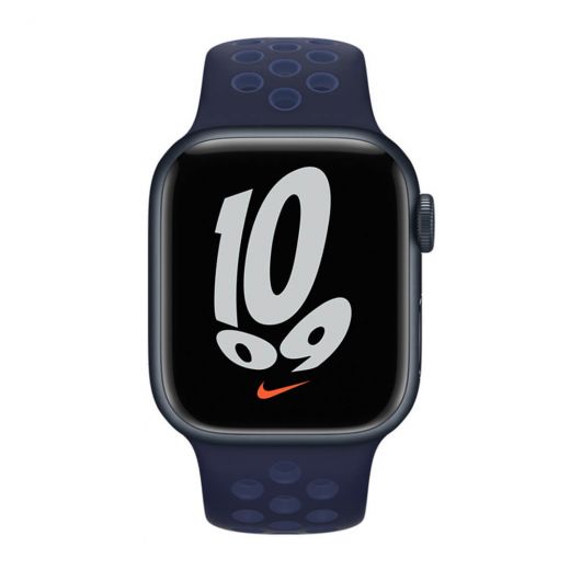 Оригинальный ремешок Apple Nike Sport Band Midnight Navy | Mystic Navy для Apple Watch 41 mm| 40 mm| 38 mm (ML863)