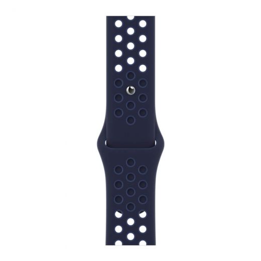 Оригінальний ремінець Apple Nike Sport Band Midnight Navy | Mystic Navy для Apple Watch 45 mm | 44 mm | 42 mm (ML8C3)