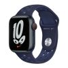 Оригинальный ремешок Apple Nike Sport Band Midnight Navy | Mystic Navy для Apple Watch 45 mm | 44 mm | 42 mm (ML8C3)