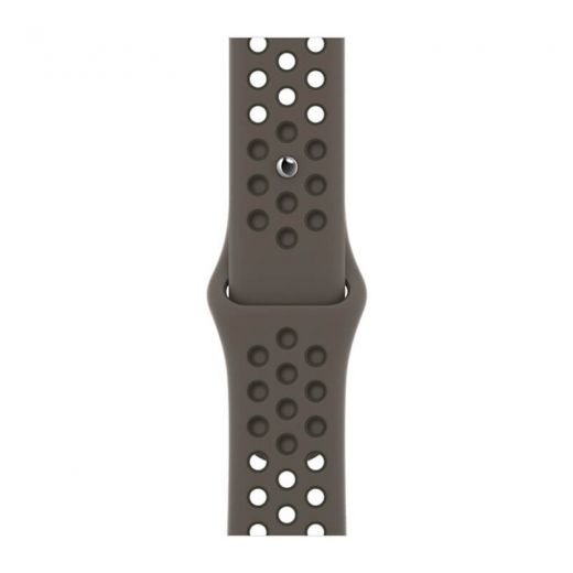 Оригинальный ремешок Apple Nike Sport Band Olive Gray | Cargo Khaki для Apple Watch 41 mm| 40 mm| 38 mm (ML873)